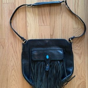 Rebecca Minkoff shoulder bag black w/ turquoise 💕